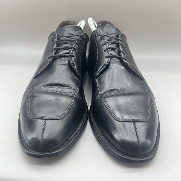 Allen Edmonds Delray Men Size 10.5 B‎ Shoes Black Leather Split Toe Oxford 9564 main image 8